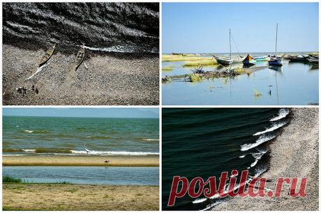 Озеро Туркана – самое большое озеро в пустыне Стоя на берегу озера Туркана (также известного как озеро Рудольф), можно подумать, что вы находитесь на берегу моря – волны накатывают на песчаный пляж, дует сильный ветер, а рыбацкие лодки, пришвартованные неподалеку, готовы отчалить. Однако это не море, а самое большое в мире постоянное озеро в пустыне, а также самое большое щелочное озеро, площадью более 6 тысяч квадратных километров. Местное население называет озеро «Нефрит...