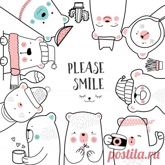 Симпатичный мультфильм эскиз животных Более миллиона свободных векторов, PSD, фотографии и бесплатные иконки. Эксклюзивные халявы и все графические ресурсы, которые необходимые для ваших проектов