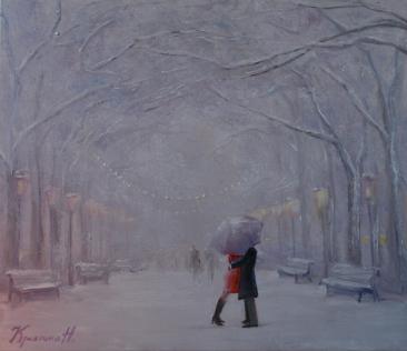 Ты помнишь, как мы танцевали с тобой под дождем?..Художница Кристина Нгуен (Christina Nguyen)