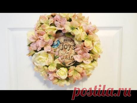 EASY SPRING DOLLAR TREE WREATH | SPRING CRAFTS
