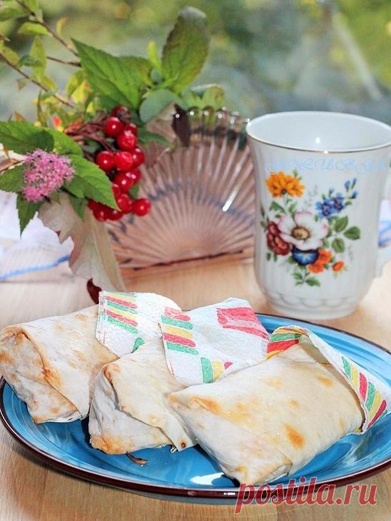 Конвертики с курицей и капустой в лаваше рецепт с фотографиями