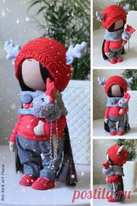 Marry Christmas Doll New Year Doll Winter Decor Doll Fabric | Etsy