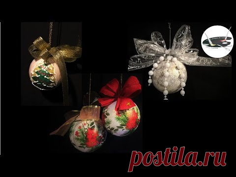 3 pomysły na bombki decoupage DiY - Pomysły plastyczne dla każdego