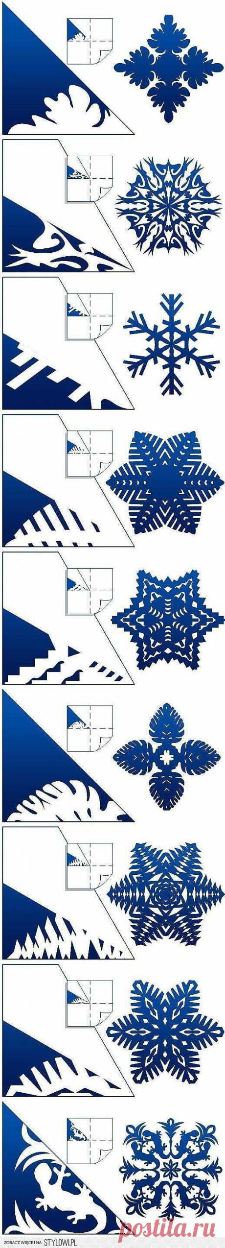 DIY Schemes of Paper Snowflakes DIY Projects | UsefulDI&amp;#8230; na Stylowi.pl