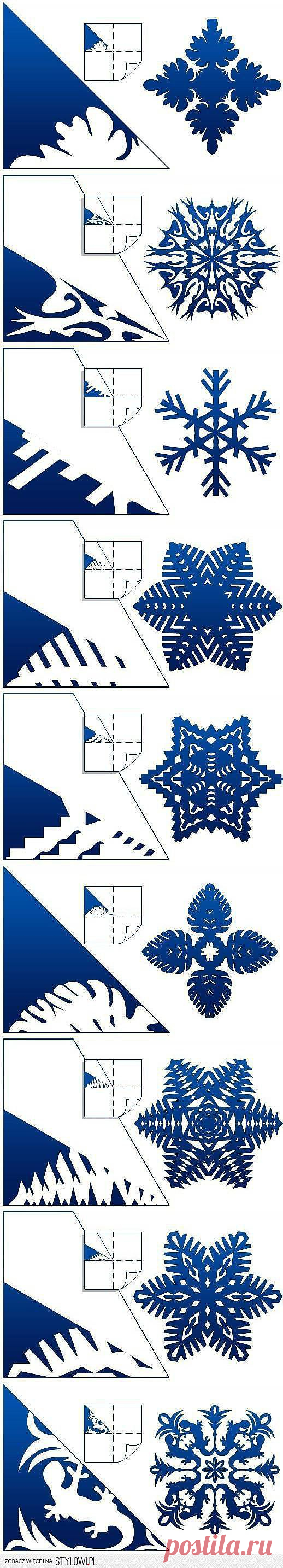 DIY Schemes of Paper Snowflakes DIY Projects | UsefulDI&#8230; na Stylowi.pl