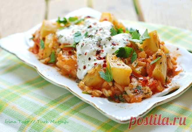 Очень вкусные кабачки с рисом Kabak Borani