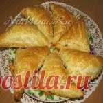 Дрожжевые слойки с грибами и яйцом