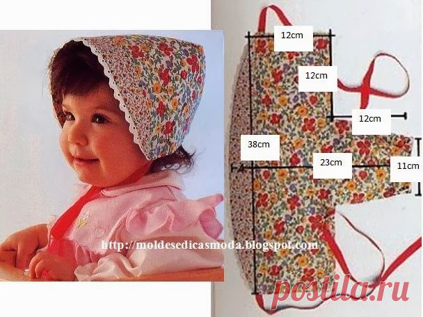 #простыевыкройки #шитье #чепчик #выкройка