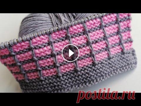 Ленивый жаккард спицами. Простой и эффектный двухцветный узор Простой двухцветный узор, выполненный спицами в технике ленивый жаккард. Ленивый жаккард спицами - самый простой метод получить красивый двухцветный и...