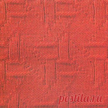 Узор № 69 - рельефные ромбы. Схему вязания и условные обозначения вы сможете увидеть на сайте.