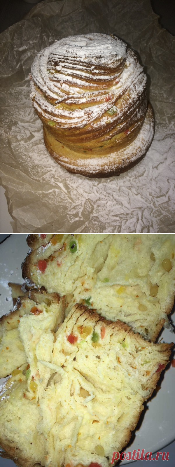 Кулич Кружевной. Рецепт и подробный МК