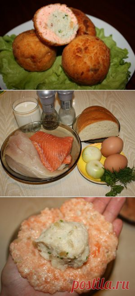 КОТЛЕТЫ ИЗ КРАСНОЙ И БЕЛОЙ РЫБЫ.