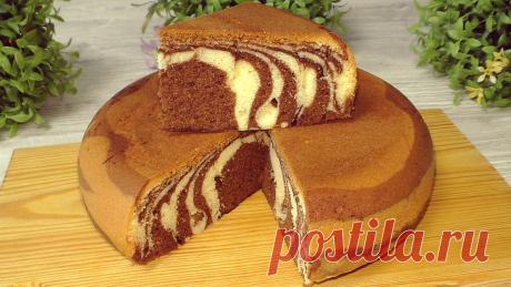 Знаменитый пирог "Зебра". Вкусный очень, можно готовить хоть каждый день | Красилова Наталья / Food | Дзен