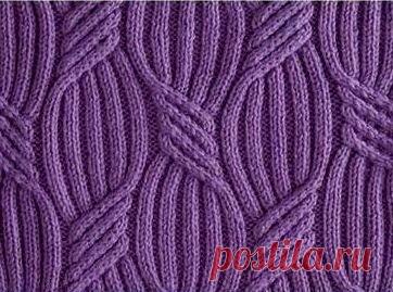 Узор спицами.