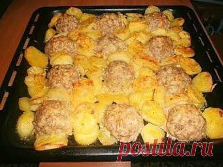 Домашние Рецепты как у мамы: Мясные &quot;ёжики&quot; с картошкой под сыром.