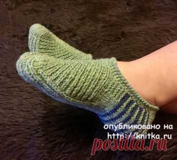 Тапочки спицами 33 схемы вязания бесплатно.