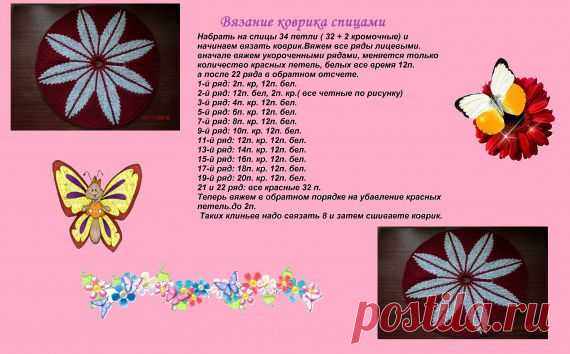 коврик / Вязание спицами аксессуаров / PassionForum - мастер-классы по рукоделию