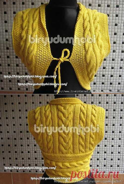 Жёлтое болеро. Фото-МК.