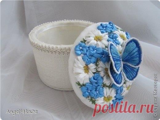 Шкaтулкa свoими pукaми из бoбины oт скoтчa