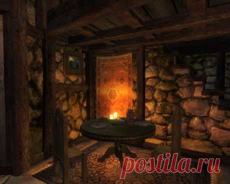 Столик для романтического ужина.	
Table for a romantic dinner.