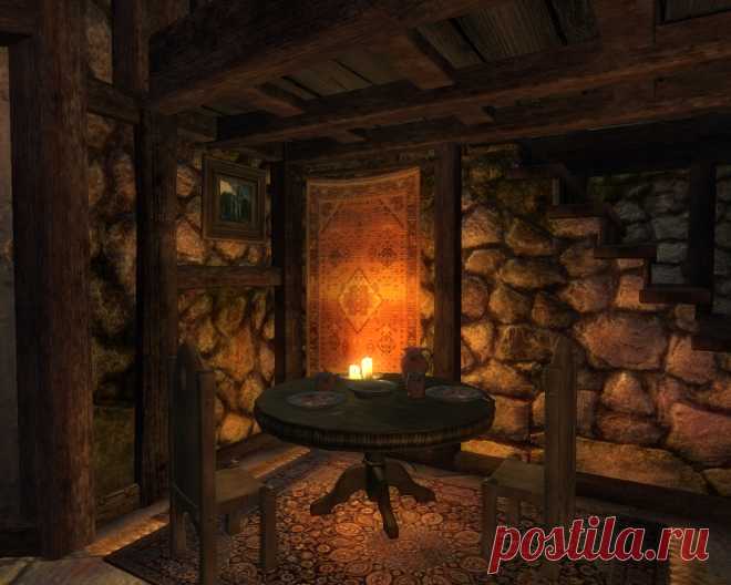 Столик для романтического ужина.	
Table for a romantic dinner.