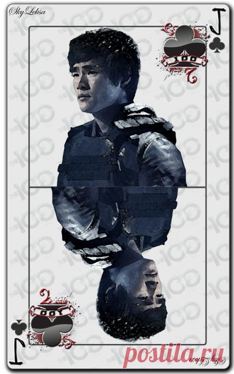 Deck of cards &quot;The 100&quot;. Jack of clubs Monty Green..  Complete set of cards link: https://vk.com/album-123050684_243155769   #photoshop_skyleksa #the100 #montygreen #monty