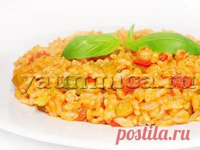 Рецепт ризотто с овощами