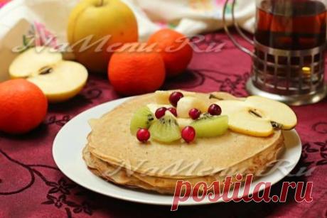 Постные блины на минеральной воде - рецепт с фото