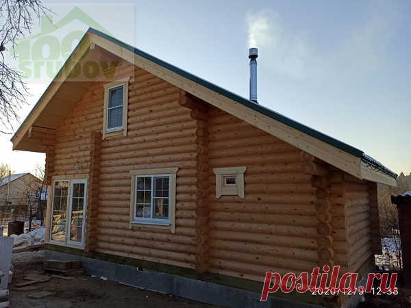 Дом-баня для узких участков