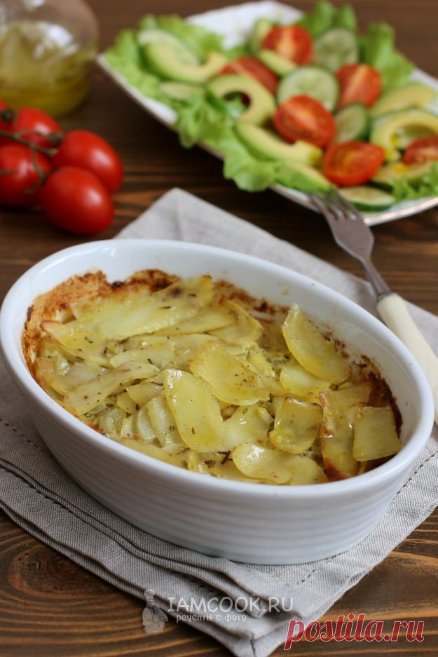 Горбуша с картошкой в сливках в духовке — рецепт с фото пошагово