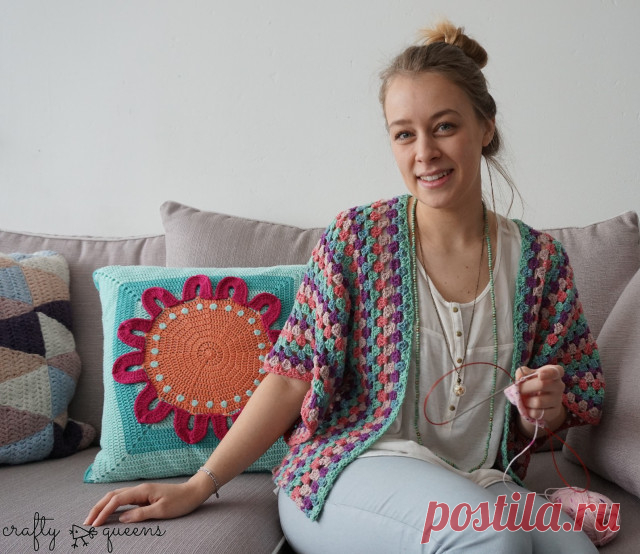 Crochet Rabbithole Cardigan – Free Pattern! | Crafty Queens
