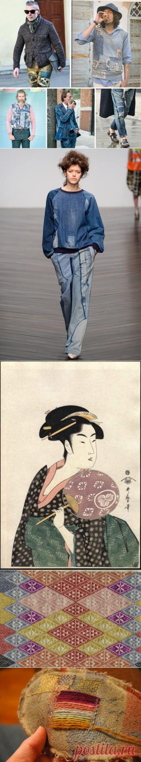 Оригинальный способ ремонта джинсов. Японская техника &quot;боро&quot;. МК