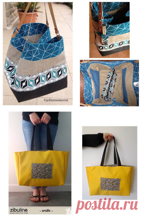 PATRON COUTURE GRATUIT : 15 MODÈLES DE SAC Bettinael.Passion.Couture.Made in france