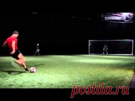 Как научится бить мяч как Cristiano Ronaldo секрет удара