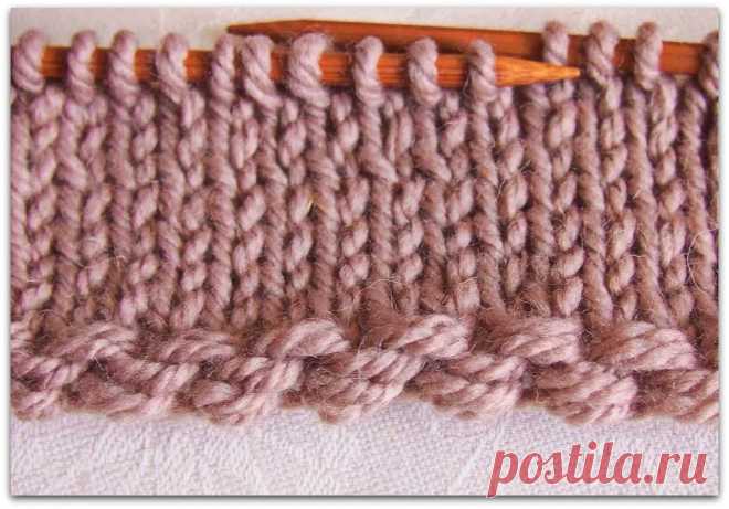 Наборный край спицами. 4 варианта – Paradosik Handmade - вязание для начинающих и профессионалов