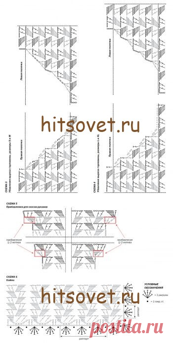 Стильный кардиган крючком схемы