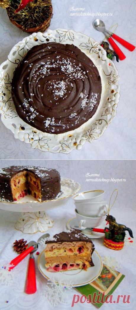 Cake Christmas tree stump - Торт &quot; Новогодний пенек&quot; .Рецепт № 3 ФМ &quot; Корзина подарков для НГ&quot; - Le gout de la vie