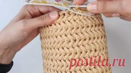 Мини-сумочка из обычного шнура