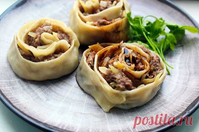 Манты-розочки