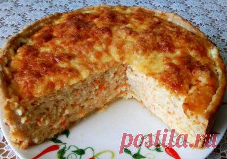 Фото рецепт. Воздушный пирог с рыбой и рисом | КуЛИНАРИЯ | Яндекс Дзен