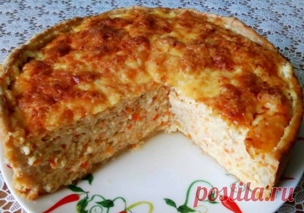 Фото рецепт. Воздушный пирог с рыбой и рисом | КуЛИНАРИЯ | Яндекс Дзен