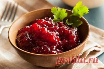 Соус из брусники на зиму — Домашняя кулинария