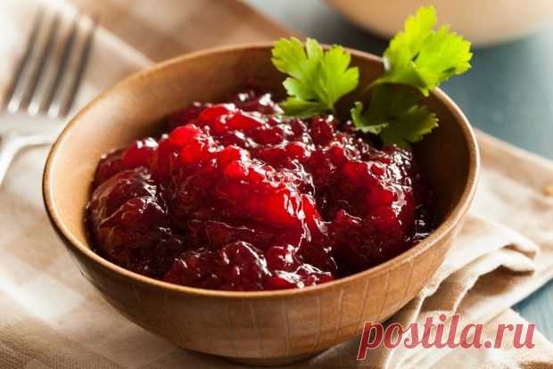 Соус из брусники на зиму — Домашняя кулинария