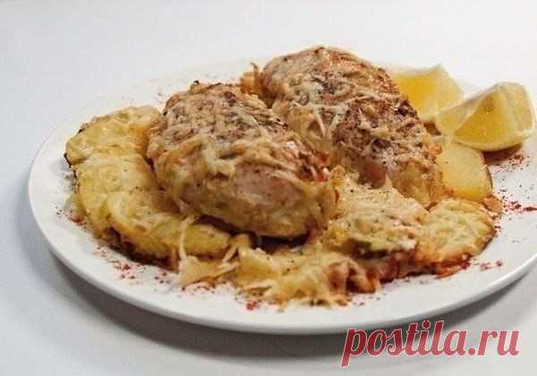 Куриные грудки, запеченные в сливках под сыром / Райская пища