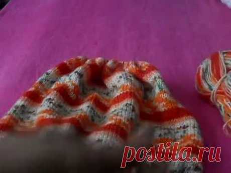 Детский джемпер с кокеткой спицами. Мастер-класс.