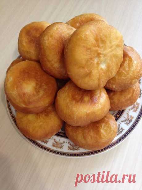 Жаренные пирожки, тесто на сыворотке
