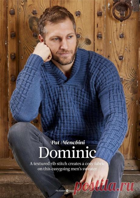 Мужчины в центре внимания. Вязаные изделия для мужчин из английского журнала The Knitter | Сундучок с подарками | Дзен