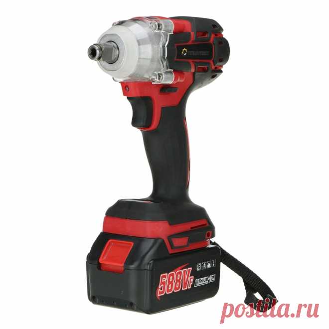 588vf 800nm 2 in 1 electric cordless brushless impact wrench driver socket screwdriver also suitable for makita battery Sale - Banggood.com