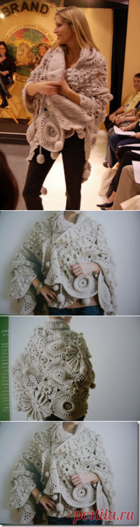 Шаль по мотивам Medallion Medley от Ники Эпштейн