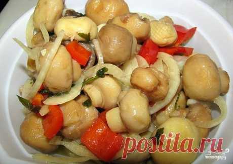 Шампиньоны закусочные - пошаговый кулинарный рецепт с фото на Повар.ру